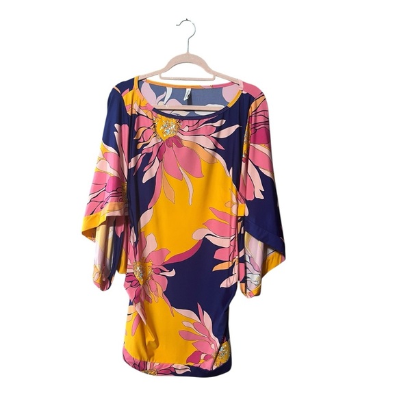 Trina Turk Breeze Classic Swim Tunic Multi - Picture 3 of 7